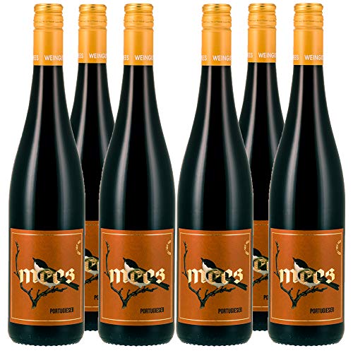 WEINGUT MEES | Portugieser Rotwein lieblich & fruchtig 2022, Nahe | Rot-Wein süss & fruchtig aus Deutschland im Set | Paket (6 x 750 ml) 100% Blauer Portugieser von WEINGUT MEES