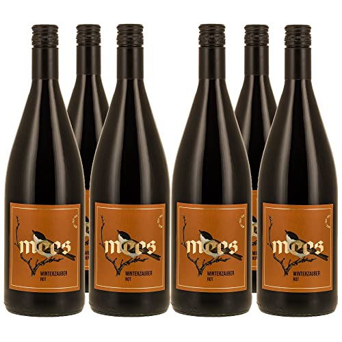 WEINGUT MEES | Glühwein rot "WINTERZAUBER" Probierpaket | Deutscher Winzer-Glühwein - würzig, lieblich | Geschenk zu Weihnachten, im Advent, Christkindl & Weihnachts-Markt | Paket (6 x 1000 ml) von WEINGUT MEES