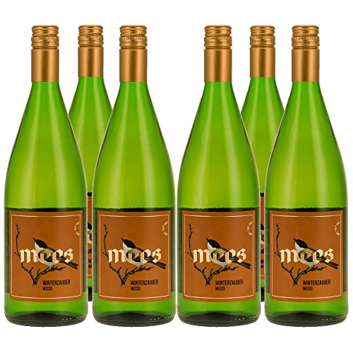 WEINGUT MEES | Glühwein weiss "WINTERZAUBER" Probierpaket | Deutscher Winzer-Glühwein - würzig, lieblich | Geschenk zu Weihnachten, im Advent, Christkindl & Weihnachts-Markt | Paket (6 x 1000 ml) von WEINGUT MEES