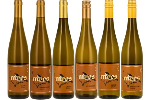 WEINGUT MEES | Weißwein fruchtig lieblich edelsüß süß Probierpaket | hochwertige Weissweine von der Nahe | Als Weinprobe & Geschenk | Wein-Verkostungs-Set aus Deutschland | Paket (6 x 750 ml) von WEINGUT MEES