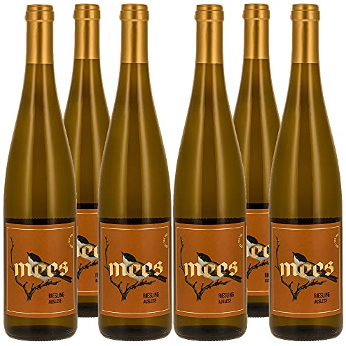 WEINGUT MEES | Riesling Auslese edelsüss 2020, Kreuznacher Paradies - Nahe | Prämierter Süß-Wein aus Deutschland im Set | Dessertwein | Weißwein mit Prädikat im Paket (6 x 750 ml) 100% Riesling von WEINGUT MEES