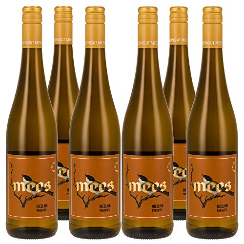 Weingut Mees | RIESLING FEINHERB 2020 KREUZNACHER PARADIES | LAGENWEIN Prämiert Weißwein Wein halbtrocken fruchtig Deutschland Nahe Paket (6 x 750 ml) 100% Riesling von WEINGUT MEES
