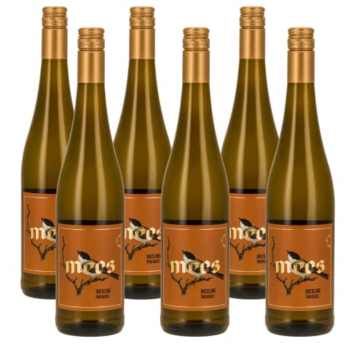 WEINGUT MEES | Riesling 2020 Paradies Weißwein trocken, 6 x 0,75l - Nahe | hochwertiger prämierter Weiss-Wein | Weißwein-Set aus Deutschland | Paket 100% Riesling von WEINGUT MEES