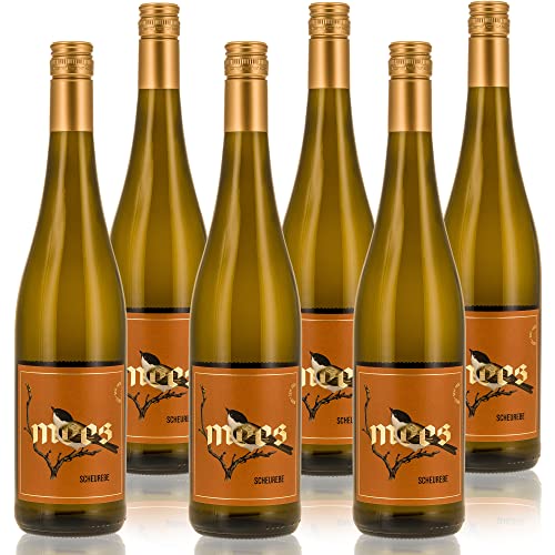 WEINGUT MEES | Scheurebe 2021, Weisswein lieblich & frucht-süß, 6 x 0,75l Nahe | hochwertiger süsser Wein | Weißwein-Set aus Deutschland | Paket 100% Scheurebe von WEINGUT MEES
