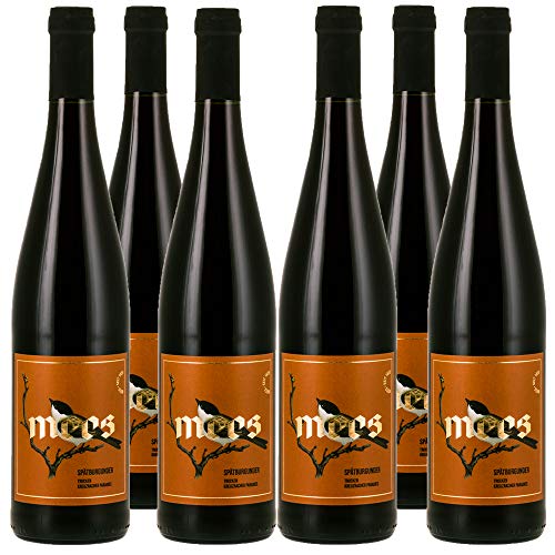 WEINGUT MEES | Spätburgunder Rotwein trocken "RESERVE" 2020, Kreuznacher Paradies | Prämierter Pinot Noir Rot-Wein aus Deutschland, Nahe | Paket-Inhalt: 6 x 750 ml | 100% Blauer Spätburgunder von WEINGUT MEES