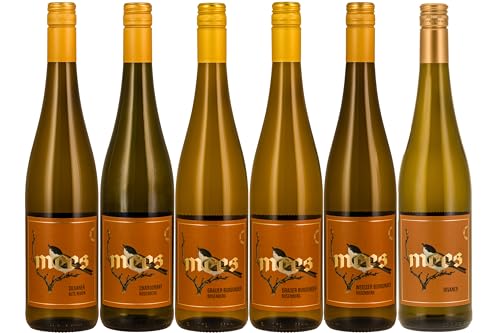 WEINGUT MEES | Spargelwein trocken & feinherb Probierpaket | Wein von der Nahe, passend zu Spargel-Gerichten | Als Weinprobe & Geschenk | Wein-Verkostungs-Set | Deutschland | Paket (6 x 750 ml) von WEINGUT MEES