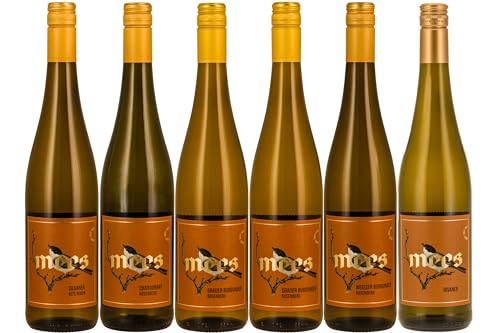 WEINGUT MEES | Spargelwein trocken & feinherb Probierpaket | Wein von der Nahe, passend zu Spargel-Gerichten | Als Weinprobe & Geschenk | Wein-Verkostungs-Set | Deutschland | Paket (6 x 750 ml) von WEINGUT MEES