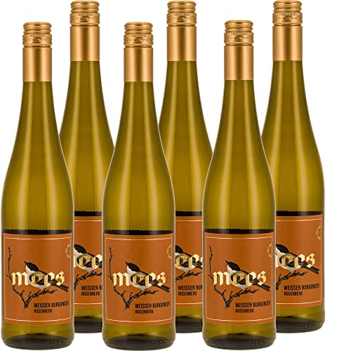 Weingut Mees | WEISSBURGUNDER TROCKEN 2021 KREUZNACHER ROSENBERG | LAGENWEIN | Weißwein-Set aus Deutschland | Anbaugebiet Nahe Paket (6 x 750 ml) 100% Weißer Burgunder von WEINGUT MEES