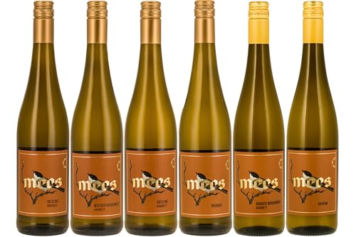 WEINGUT MEES | Weißwein fruchtig & feinherb Probierpaket von der Nahe | hochwertiger Prädikatswein & Qualitätswein | Ideal als Weinprobe & Geschenk | Weißwein-Set aus Deutschland | Paket (6 x 750 ml) von WEINGUT MEES