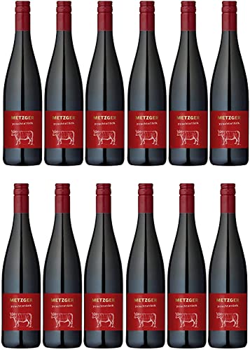 Metzger Prachtstück Cuvée Rotwein Wein trocken KuhbA Deutschland I Versanel Paket (12x 0,75l) von Weingut Metzger
