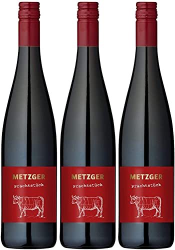 Metzger Prachtstück Cuvée Rotwein Wein trocken KuhbA Deutschland I Versanel Paket (3 x 0,75l) von Weingut Metzger