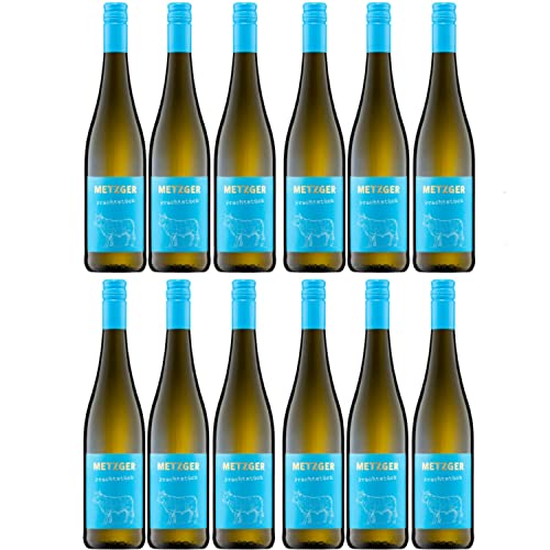 Metzger Prachtstück Cuvée Weißwein Wein feinherb KuhbA Deutschland Inkl. FeinWert E-Book (12 x 0,75l) von Weingut Metzger
