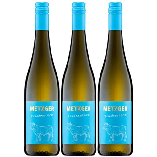 Metzger Prachtstück Cuvée Weißwein Wein feinherb KuhbA Deutschland Inkl. FeinWert E-Book (3 x 0,75l) von Weingut Metzger