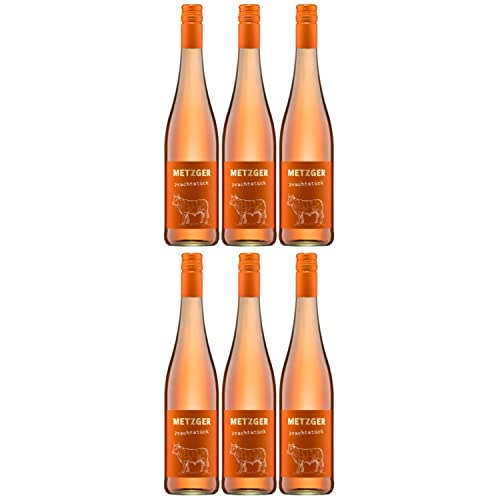 Metzger Prachtstück Roséwein Wein trocken KuhbA Deutschland I Versanel Paket (6 x 0,75l) von Weingut Metzger