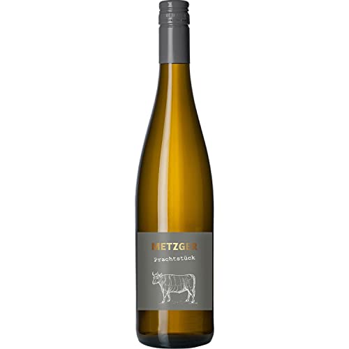 Weingut Metzger Prachtstück Weissburgunder Chardonnay Cuvée Weißwein Wein trocken Deutschland aus der Pfalz I Versanel Paket (0,75l) von Weingut Metzger