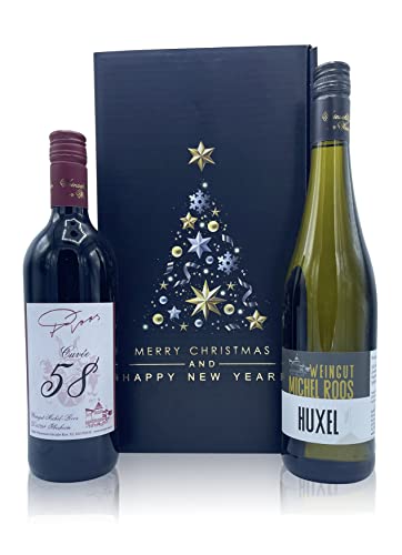 Geschenkset Wein Weihnachten lieblich im Geschenkkarton von Weingut Michel-Roos