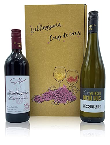 Geschenkset Weingut-Michel-Roos Wein trocken im Geschenkkarton von Weingut Michel-Roos