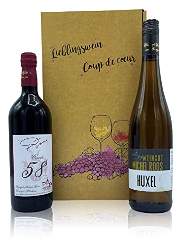 Geschenkset Weingut-Michel-Roos Wein lieblich im Geschenkkarton von Weingut Michel-Roos