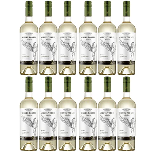 Miguel Torres Andica Sauvignon Blanc Reserva Weißwein Bio Wein Trocken Chile I Versanel Paket (12 x 0,75l) von Weingut Miguel Torres