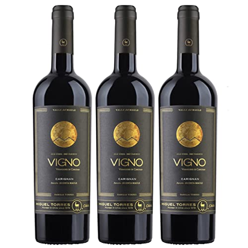 Miguel Torres Cordillera Carignan Maule Valley Rotwein Wein Trocken Chile I Versanel Paket (3 x 0,75l) von Weingut Miguel Torres