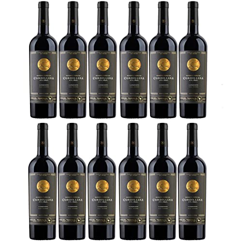 Miguel Torres Cordillera Carmenère Cachapoal Valley Rotwein Wein Trocken Chile I Versanel Paket (12 x 0,75l) von Weingut Miguel Torres