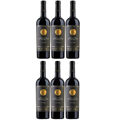 Miguel Torres Cordillera Carmenère Cachapoal Valley Rotwein Wein Trocken Chile I Versanel Paket (6 x 0,75l) von Weingut Miguel Torres