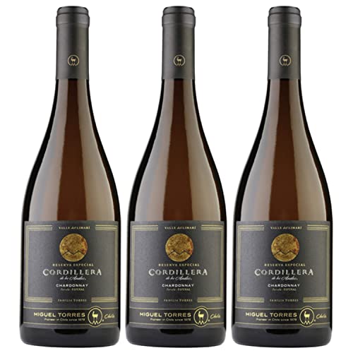 Miguel Torres Cordillera Chardonnay Limari Valley Weißwein Wein Trocken Chile I Versanel Paket (3 x 0,75l) von Weingut Miguel Torres