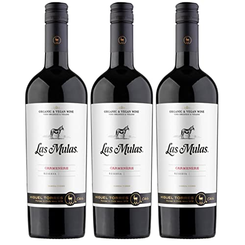 Miguel Torres Las Mulas Carmenere Rotwein Wein Bio Trocken Chile I Versanel Paket (3 x 0,75l) von Weingut Miguel Torres