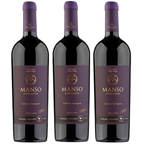 Miguel Torres Manso de Velasco Cabernet Sauvignon Rotwein Wein Trocken Chile I Versanel Paket (3 x 0,75l) von Weingut Miguel Torres