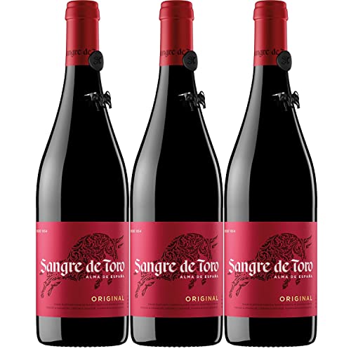 Weingut Miguel Torres Sangre de Toro Original D.O. Rotwein Wein Trocken Spanien I Versanel Paket (3 x 0,75l) von GREAT BRITISH TRADING LIMITED