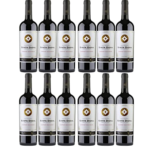 Miguel Torres Santa Digna Gran Reserva Cabernet Sauvignon Rotwein Wein Halbtrocken Chile I Versanel Paket (12 x 0,75l) von Weingut Miguel Torres