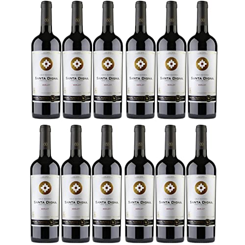 Miguel Torres Santa Digna Gran Reserva Merlot Rotwein Wein Trocken Chile I Versanel Paket (12 x 0,75l) von Weingut Miguel Torres