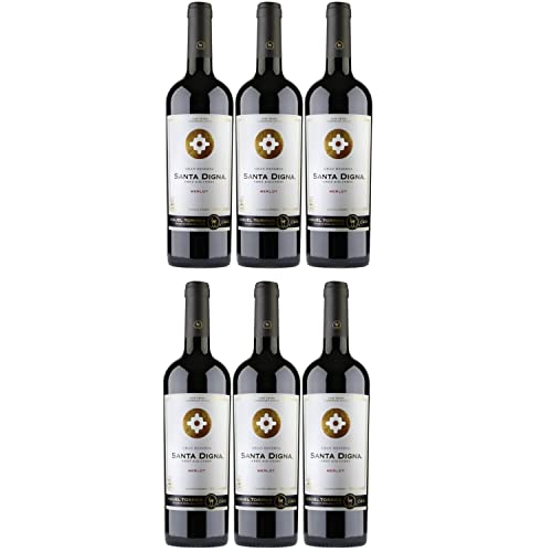 Miguel Torres Santa Digna Gran Reserva Merlot Rotwein Wein Trocken Chile I Versanel Paket (6 x 0,75l) von Weingut Miguel Torres