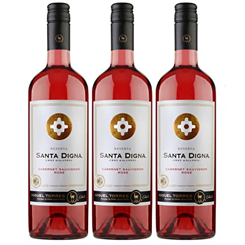 Miguel Torres Santa Digna Reserva Cabernet Sauvignon Rosé Roséwein Wein Trocken Chile I Versanel Paket (3 x 0,75l) von Weingut Miguel Torres