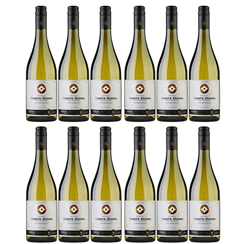 Miguel Torres Santa Digna Reserva Chardonnay Weißwein Wein Halbtrocken Chile I Versanel Paket (12 x 0,75l) von Weingut Miguel Torres