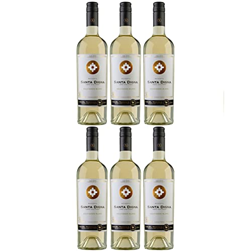 Miguel Torres Santa Digna Reserva Sauvignon Blanc Weißwein Wein Trocken Chile I Versanel Paket (6 x 0,75l) von Weingut Miguel Torres