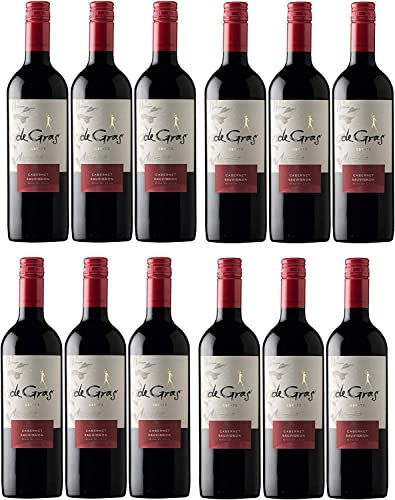 De Gras Cabernet Sauvignon Rotwein chilenischer Wein trocken Chile Inkl. FeinWert E-Book (12 x 0,75l) von Weingut MontGras