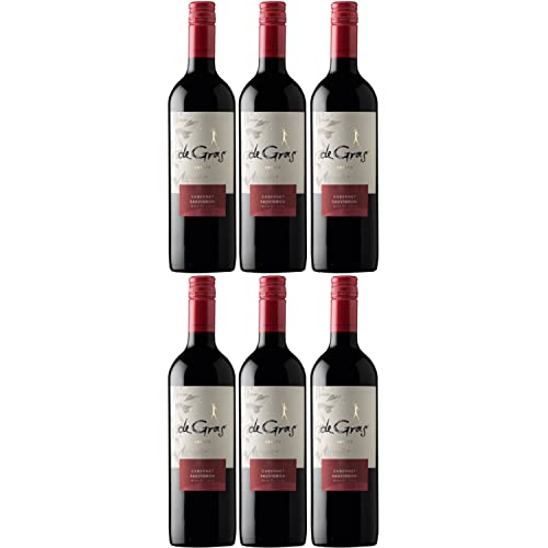 De Gras Cabernet Sauvignon Rotwein chilenischer Wein trocken Chile Inkl. FeinWert E-Book (6 x 0,75l) von Weingut MontGras
