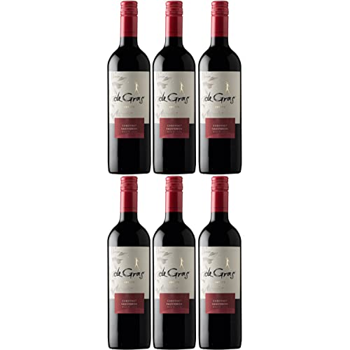 De Gras Cabernet Sauvignon Rotwein chilenischer Wein trocken Chile Inkl. FeinWert E-Book (6 x 0,75l) von Weingut MontGras