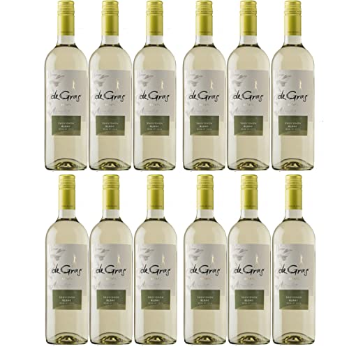 De Gras Sauvignon Blanc Weißwein chilenischer Wein trocken Chile Inkl. FeinWert E-Book (12 x 0,75l) von Weingut MontGras