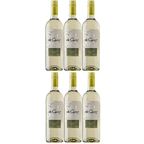 De Gras Sauvignon Blanc Weißwein chilenischer Wein trocken Chile Inkl. FeinWert E-Book (6 x 0,75l) von Weingut MontGras