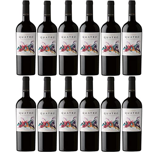 MontGras Quatro Valle de Colchagua Rotwein chilenischer Wein trocken Chile I Versanel Paket (12 x 0,75l) von Weingut MontGras