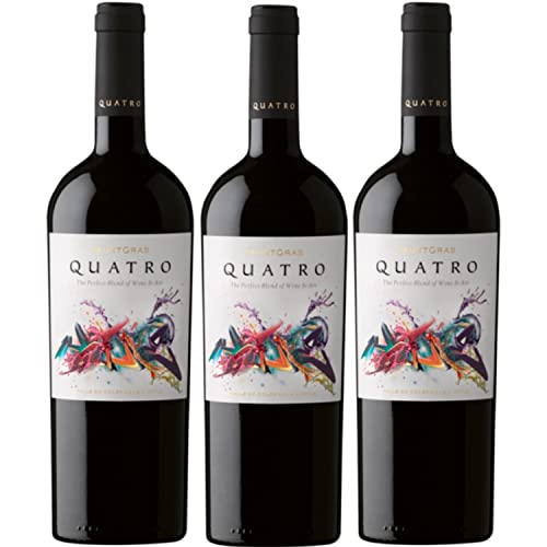 MontGras Quatro Valle de Colchagua Rotwein chilenischer Wein trocken Chile I Versanel Paket (3 x 0,75l) von Weingut MontGras