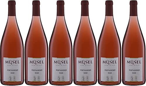 6x Portugieser Rosè 1,0 Liter Müsel 2018 - Weingut Müsel, Rheinhessen - Rosé von Weingut Müsel