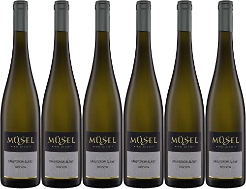 6x Sauvignon Blanc trocken Müsel 2019 - Weingut Müsel, Rheinhessen - Weißwein von Weingut Müsel