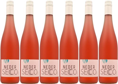 6x Neder Secco rosé trocken 2022 - Weingut Neder, Franken - Rotwein von Weingut Neder