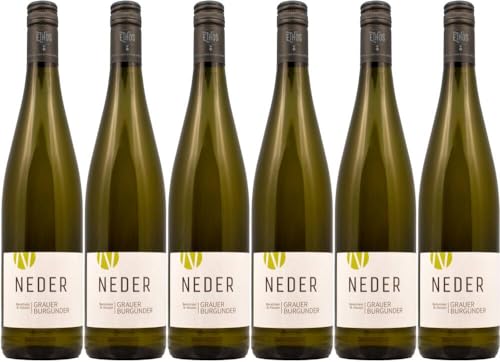 6x Ramsthaler St. Klausen Grauer Burgunder trocken 2022 - Weingut Neder, Franken - Weißwein von Weingut Neder