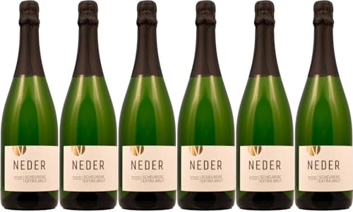 6x Ramsthaler St. Klausen Scheurebe Winzersekt extra brut 2021 - Weingut Neder, Franken - Weißwein von Weingut Neder