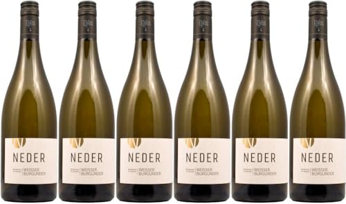 6x Ramsthaler St. Klausen Weißer Burgunder trocken 2018 - Weingut Neder, Franken - Weißwein von Weingut Neder