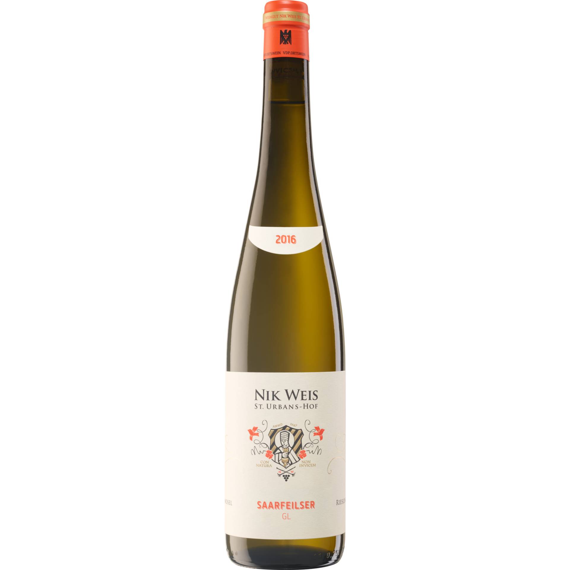 Saarfeilser Riesling, Feinherb, Mosel, Mosel, 2016, Weißwein von Weingut Nik Weis, St. Urbans-Hof, D - 54340 Leiwen